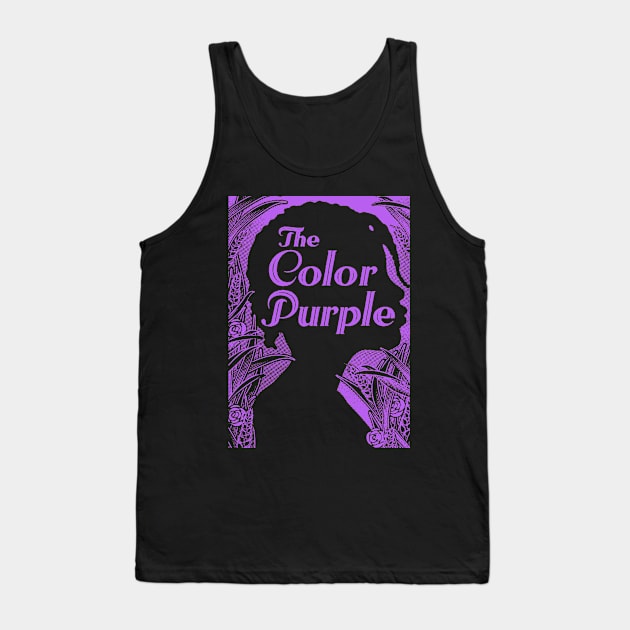 The Color Purple Paper Texture Tank Top by demarsi anarsak